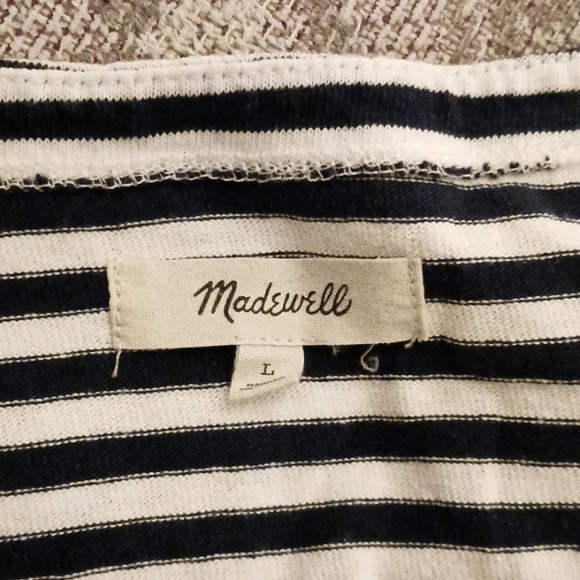 Madewell Tops - Madewell Stripe Tee L XL